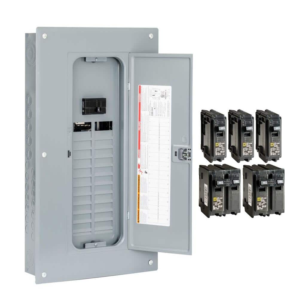 Home electrical panel breaker box